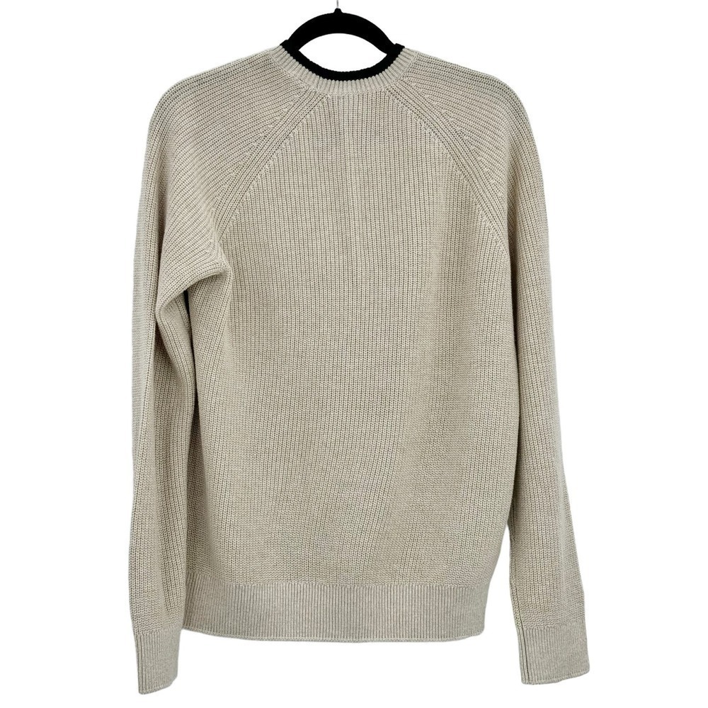 ATM Cotton & Cashmere Blend Ribbed Pullover Sweater Crewneck Size M NWOT